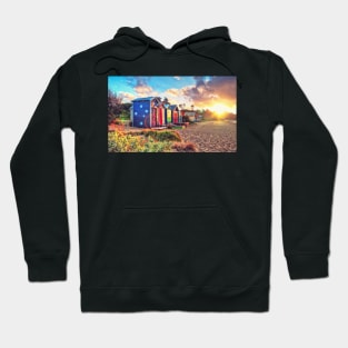 Warm Sunset over the Beach Landscape Hoodie